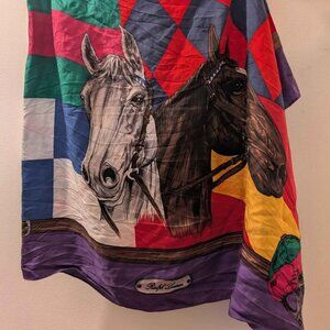 1980s Ralph Lauren Silk Equestrian Skirt